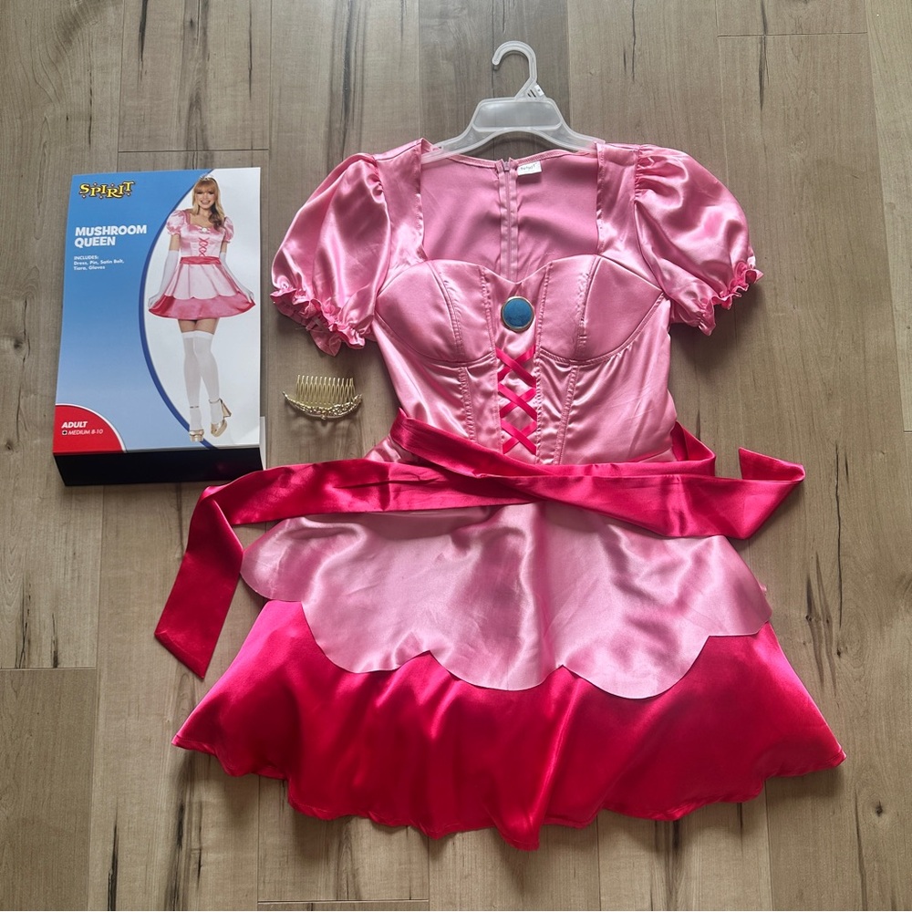 Spirit Halloween Mushroom Queen Kids Costume - Princess Peach